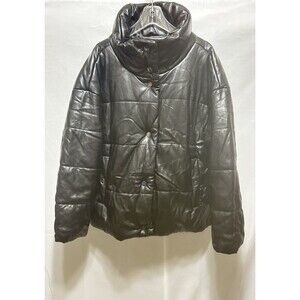 DKNY‎ Womens XXL Black Mock Neck - 2 F Warm Factor Puffer Jacket